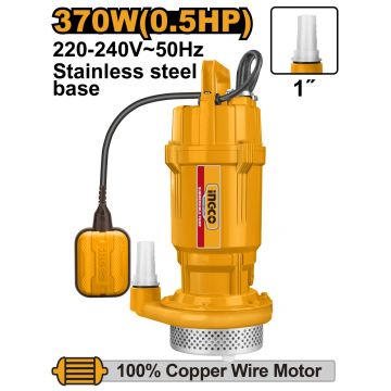 Pompa Submersibila cu Plutitor 370W INGCO SPC3708 Pompa Submersibila cu Plutitor 370W INGCO SPC3708